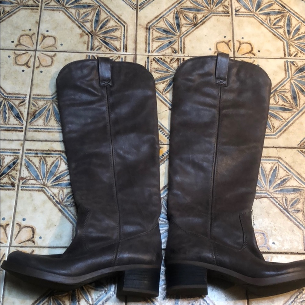 Lucky brand gray riding boots
